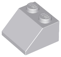Brick Sloped 45° 2 x 2 in Light Bluish Gray