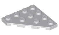 Wedge Plate 4 x 4 Cut Corner in Light Bluish Gray