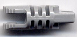 Hinge Cylinder 1 x 3 Locking with 1 Finger and 2 Fingers On Ends, without Hole, 9 Teeth in Light Bluish Gray