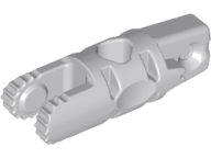 Hinge Cylinder 1 x 3 Locking with 1 Finger and 2 Fingers On Ends, with Hole, 9 Teeth in Light Bluish Gray