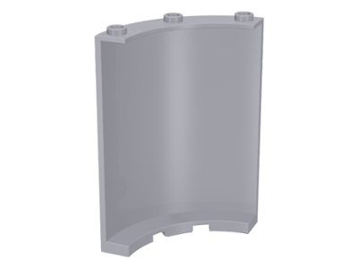 Panel 4 x 4 x 6 Quarter Cylinder in Light Bluish Gray