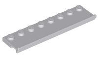 Plate Special 2 x 8 with Door Rail in Light Bluish Gray