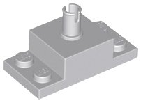 Brick Special 2 x 4, with 2 x 2 Brick with Top Pin and 1 x 2 Side Plates in Light Bluish Gray