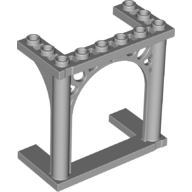 Brick Arch 3 x 6 x 5 Ornamented in Light Bluish Gray