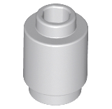 Brick Round 1 x 1 Open Stud in Light Bluish Gray