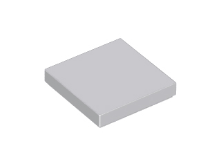 Tile 2 x 2 with Groove in Light Bluish Gray