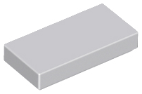Tile 1 x 2 with Groove in Light Bluish Gray