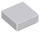 Tile 1 x 1 with Groove in Light Bluish Gray