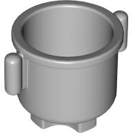 Duplo Kettle with Closed Handles 2 x 2 x 1.5 in Light Bluish Gray
