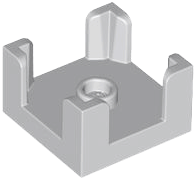 Panel 2 x 2 x 1 Corner Posts with Centre Stud in Light Bluish Gray