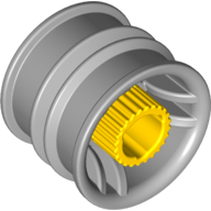 Duplo Toolo Wheel with Action Wheeler Screw in Light Bluish Gray