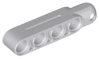 Technic Steering Arm 5 x 1 with Towball Socket (Type2) in Light Bluish Gray
