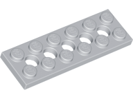 Technic Plate 2 x 6 [5 Holes] in Light Bluish Gray