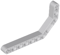 Technic Beam 1 x 11.5 Double Bent Thick in Light Bluish Gray