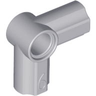 Technic Axle and Pin Connector Angled #6 - 90° in Light Bluish Gray