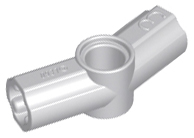 Technic Axle and Pin Connector Angled #3 - 157.5° in Light Bluish Gray