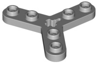 Technic Plate Rotor 3 Blade with Smooth Ends and 6 Studs (Propeller) in Light Bluish Gray