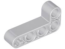 Technic Beam 2 x 4 L-Shape Thick in Light Bluish Gray