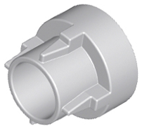 Technic Driving Ring Extension, 4 Ridges in Light Bluish Gray