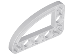 Technic Beam 3 x 5 L-Shape with Quarter Ellipse Thin in Light Bluish Gray