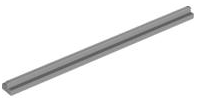 Vehicle Track, Train, Plain Rail Straight (no slots, no notches on end) in Light Bluish Gray