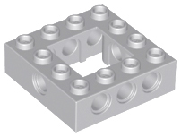 Technic Brick 4 x 4 with 2 x 2 Opening in Light Bluish Gray