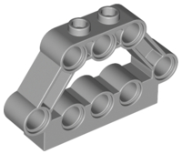 Technic Pin Connector Block 1 x 5 x 3 in Light Bluish Gray