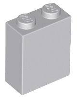 Brick 1 x 2 x 2 with Inside Stud Holder in Light Bluish Gray
