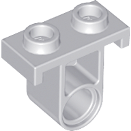 Technic Pin Connector Plate with One Hole (Single on Bottom) in Light Bluish Gray