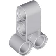 Technic Pin Connector Perpendicular Long in Light Bluish Gray