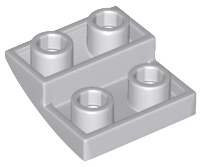 Brick Curved Inverted 2 x 2 x 2/3 in Light Bluish Gray