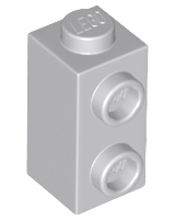 Brick Special 1 x 1 x 1 2/3 with Studs on 1 Side in Light Bluish Gray