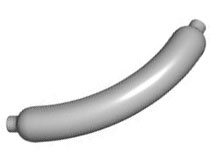 Food Hot Dog / Sausage in Light Bluish Gray