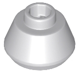 Cone 1 1/2 x 1 1/2 x 2/3 in Light Bluish Gray