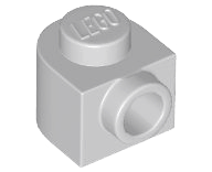Plate Special 1 x 1 x 2/3 Half Round with Side Stud in Light Bluish Gray