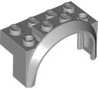 Wheel Arch, Mudguard 4 x 2 x 2 1/2 in Light Bluish Gray