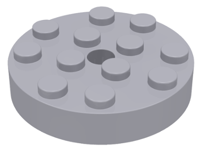Turntable 4 x 4 Top in Light Bluish Gray