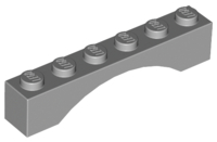 Brick Arch 1 x 6 in Light Bluish Gray
