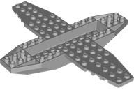 Plane, Bottom 18 x 16 x 1 x 1 1/3 in Light Bluish Gray