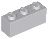Brick 1 x 3 in Light Bluish Gray