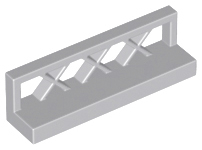 Fence Lattice 1 x 4 x 1 in Light Bluish Gray