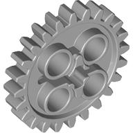 Technic Gear 24 Tooth [New Style with Single Axle Hole] in Light Bluish Gray