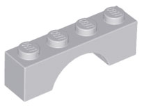 Brick Arch 1 x 4 in Light Bluish Gray