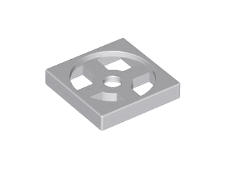 Turntable 2 x 2 Plate, Base in Light Bluish Gray
