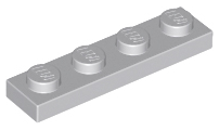 Plate 1 x 4 in Light Bluish Gray