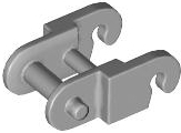 Technic Link, Reinforced, with Beveled Edge in Light Bluish Gray