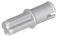 Technic Axle Pin without Friction Ridges Lengthwise in Light Bluish Gray