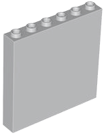 Brick 1 x 6 x 5 in Light Bluish Gray