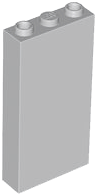 Brick 1 x 3 x 5 without Side Supports in Light Bluish Gray