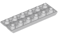 Plate Special 2 x 6 with Gear Catchers on Underside in Light Bluish Gray